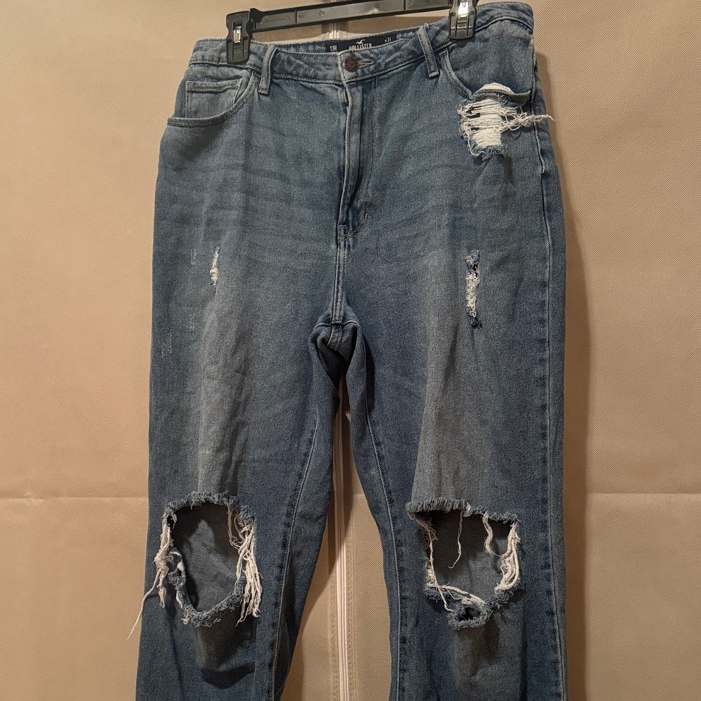 Hollister Light Blue High-Rise Jeans